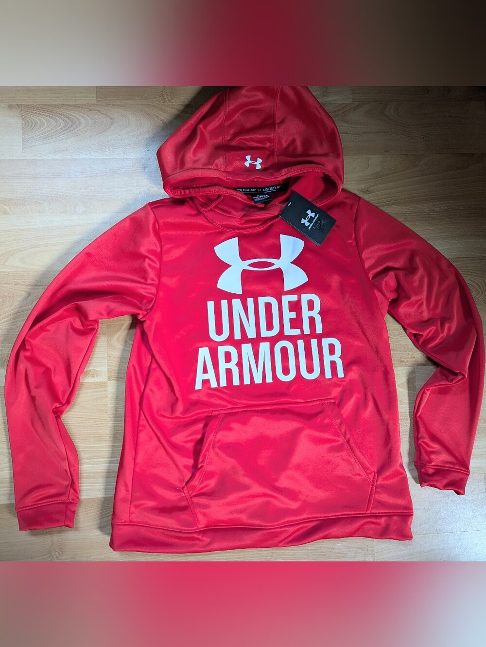 Men's Under Armour standard fleece pullover hoodie Size SM NWT